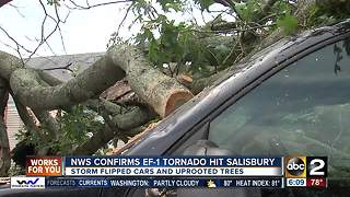 NWS confirms EF-1 tornado in Salisbury