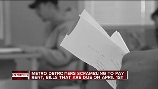 Metro Detroiters scrambling to pay rent, bills that are due April 1