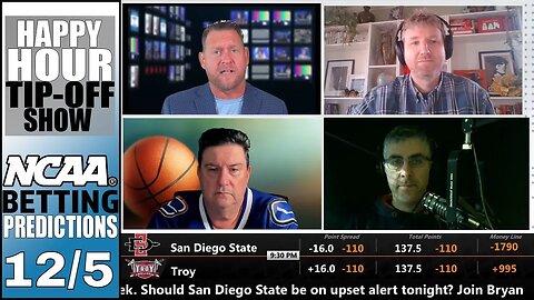 College Basketball Picks, Predictions and Odds | Happy Hour Tip-Off Show for December 5