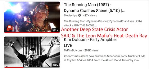 Kim Dotcom aka Dynamo & The Running Man (1987) Remote Tasing, Electric Cars & Death Rays