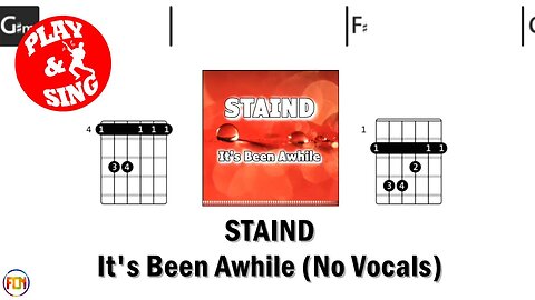 STAIND It's Been Awhile FCN GUITAR CHORDS & LYRICS NO VOCALS