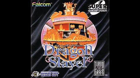 Dragon Slayer: The Legend of Heroes Title, Intro & Gameplay (PC Engine Super CD-ROM System 2)