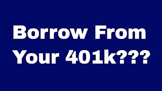 Borrow From Your 401k Or Finance Your Next Car?