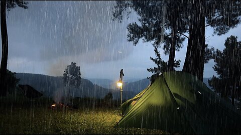 CAUGHT ALONE IN A THUNDERSTORM ON A SCARY HILL