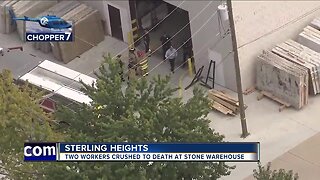 2 workers crushed to death at stone warehouse