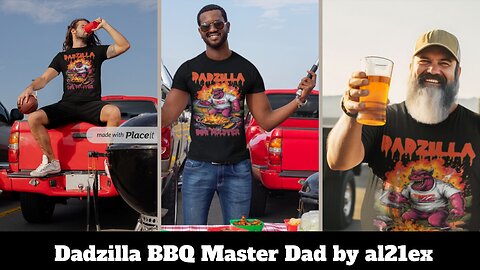 Dadzilla | Fathers Day Present| BBQ Master Dad| Grill Master Dad Shirt & Merch Collection