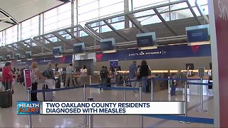 2 measles cases confirmed in Oakland County, detected at Detroit Metro Airport