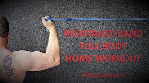 Resistance Band Full Body Home Workout Instructional Video