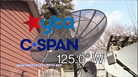C-SPAN and YTA YouToo America on 125 west C Band Satellite TV