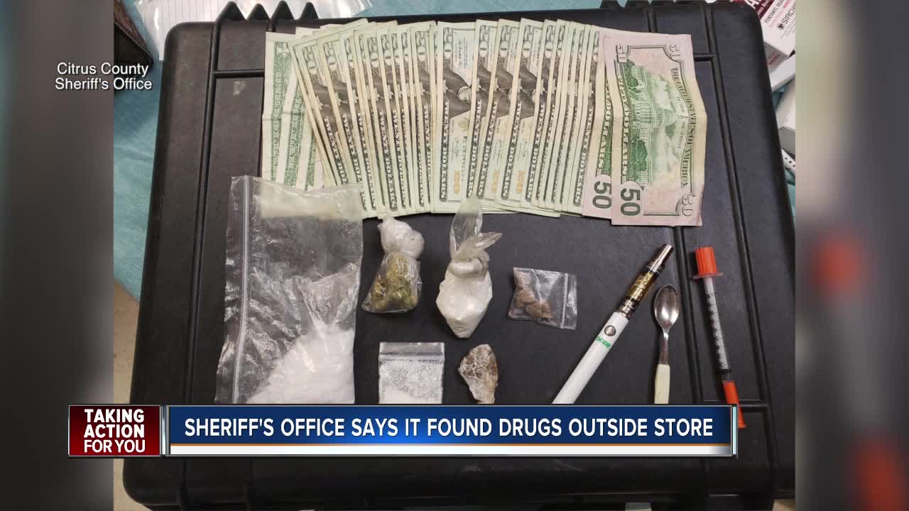 Citrus County deputies find meth, cocaine and fentanyl outside a Family Dollar