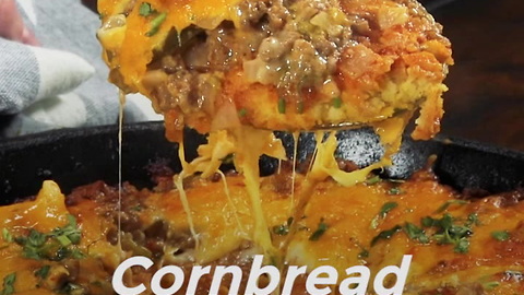 Cornbread Enchilada Skillet