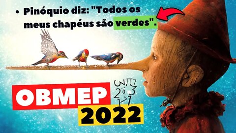 QUESTÃO DO PINÓQUIO | OBMEP 2022| RACIOCÍNIO LÓGICO | @Professor Theago