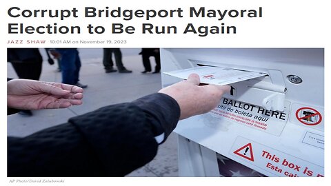 Why Would They Re-Run a Corrupt Mayoral Election