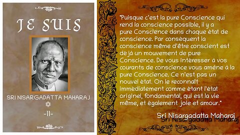 Sri Nisargadatta Maharaj - "Je Suis" - Entretien n°11 [Advaita]