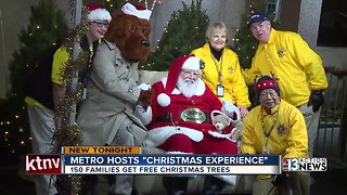 Families receive free Christmas trees