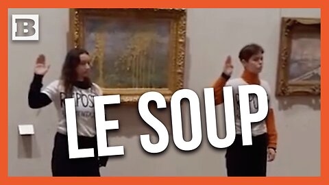 Monet's "Le Printemps" Painting Splashed with Soup in Lyon Museum Protest