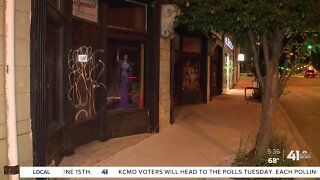 Graffiti marks Main Street after protests