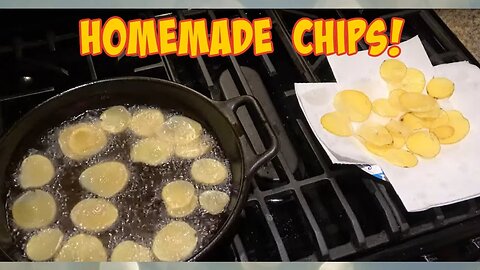 Homemade Potato Chips? Time to use up some of the potatoes we grew this year!