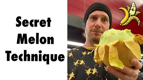 Secret Way to Eat Melon, No Knife or Spoon!