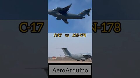 Amazing American #C17 vs Ukrainian #AN178 Gigantic Takeoff #Aviation #AeroArduino
