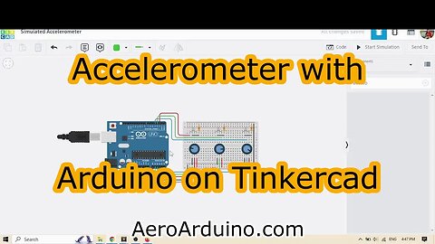 Finally I Could Use #Accelerometer in #Tinkercad With #Arduino #AeroArduino