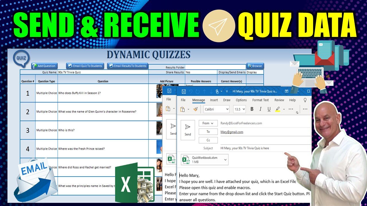 How To Sync Excel & Google Sheets By Sending Quizzes & Receiving