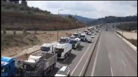 Freedom Convoy Arrives In Jerusalem To Protest COVID Restrictions