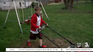 Positively the Heartland: Omaha boy mows lawns for free
