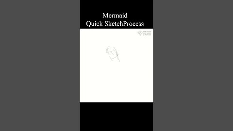 Mermaid Quicksketch Process using Clipstudio Paint