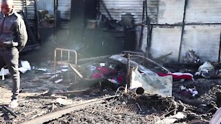 South Africa -Cape Town - Four people killed in Mfuleni Fire (QVp)