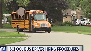 School bus driver hiring procedures