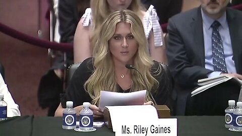 Riley Gaines Delivers Emotional Remarks At Senate Hearing