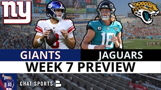 Giants vs. Jaguars Preview: UNDERDOGS? 6-1? + Injury Report, Keys To Victory, Analysis | NFL Week 6
