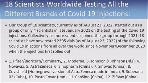 DR. POORNIMA WAGH’S TEAM TEST INGREDIENTS 2305 VIALS OF COVID-19 INJECTION – THE SHOCKING FACTS!