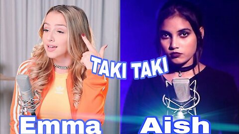 TAKI TAKI Cover by Aish vs Emma Heesters EnglishDJ Snake - Taki Taki ft. Selena Gomez, Ozuna, Cardi