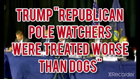 TRUMP" REPUBLICANS WERE TREATED WORSE THAN DOGS"