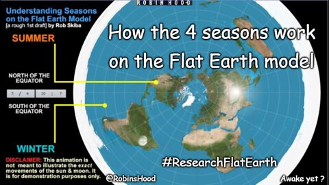 How the Seasons work with Flat Earth model ~ Robin Hood