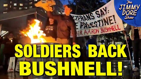 Soldiers BURN THEIR UNIFORMS At Aaron Bushnell Rally