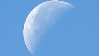 Daytime lunar transit of the ISS 10-10-20