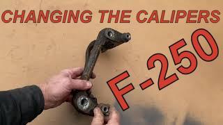 How to Change the Front Calipers on a F-250