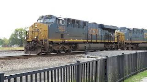 CSX Autorack Train from Fostoria, Ohio October 10, 2020