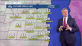 With wind chill, temps could drop to -20 by Saturday morning