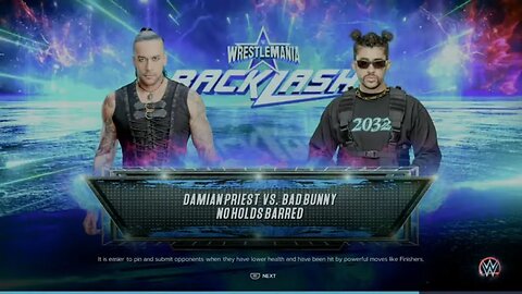 WrestleMania Backlash 2023 Bad Bunny vs Damian Priest in a San Juan Street Fight