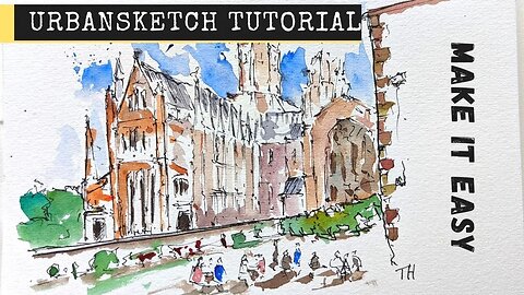 How to Make Your Sketching Simpler - Even if it doesn't look it - Urban Sketching Tutorial