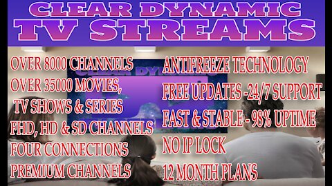 Clear Dynamic Streams - IPTV Service