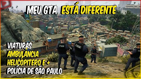 INSTALEI TODAS VIATURAS DA POLÍCIA SÃO PAULO NO MEU GTA5 E FICOU INCRÍVEL LSPD FR