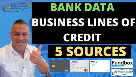 Bank Data Business Lines of Credit | Build Business Credit | Unsecured | Business Credit 2022