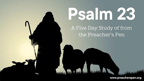 2023 Bible Study Series - Psalm 23 - Day #1