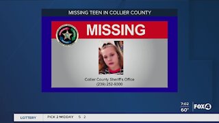Missing teen out of Collier County
