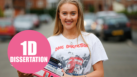 University student hoping her 13,000 word dissertation on 1D gets her a degree